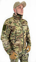 Осенняя мужская куртка мультикам Softshell с флисовой подкладкой, куртка мультикам мужская