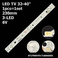 LED подсветка TV 32-40" 40S2550EV 40I2400 40I5400 L40T20Smart YTGK0412 32626*35021248 RT176K04TA T180K06T 1шт.