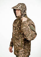 Осенняя мужская куртка пиксель Softshell с флисовой подкладкой, куртка пиксель всу, куртка мужская пиксель, та