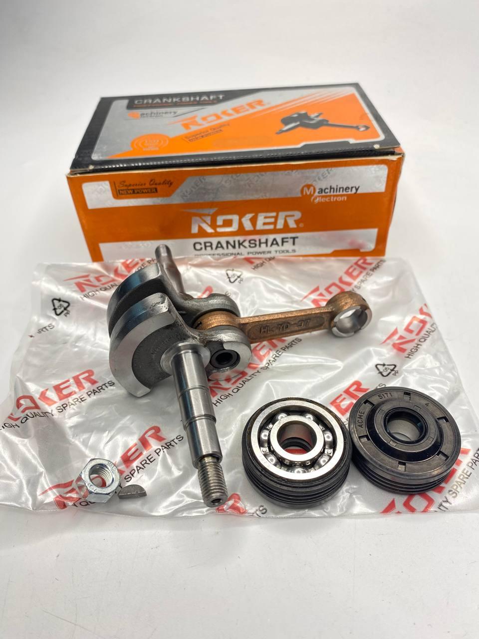 Колінвал на бензопилу H 137/142 Noker к-кт, фото 1
