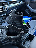 Зимові чоловічі кросівки Adidas Terrex Gore-Tex Cordura з хутром теплі осінь-зима. Живе фото. Високі чоловічі черевики, фото 2
