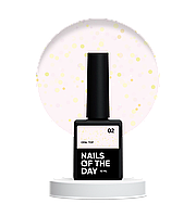 Nails Of The Night Opal Top №02 топ с опаловыми блестками на легкой молочной основе, без липкого слоя и без