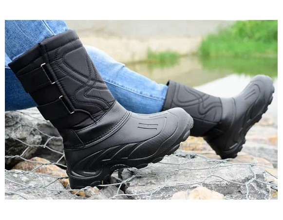 Черевики чоботи водонепроникні Зима Чорні SnowBoots2 - 42, фото 1