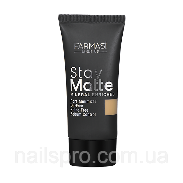 Матуючий тональний крем Farmasi Stay Matte 05 Бронзовий