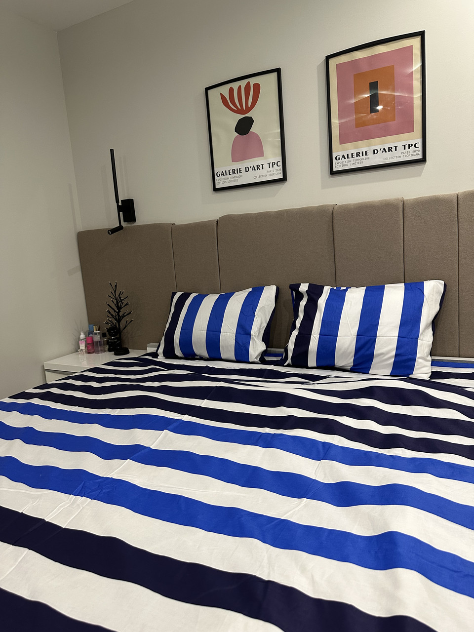 Двоспальний комплект з сатину "Морський камуфляж" (Простирадло - 200х220см), фото 1