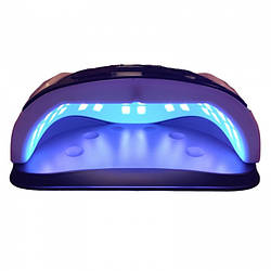 Лампа LED UV LED УФ SUN G4 Max 72вт для манікюру, нарощування нігтів, гель-лак 72 діоди Рожева з чорним