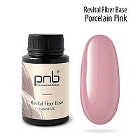 Восстанавливающая база с нейлоновыми волокнами PNB Revital Fiber Base 30 мл, Porcelain Pink