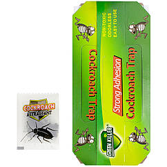 Клейова пастка для тарганів Green Killer + приманка з атрактантом 16*9 см