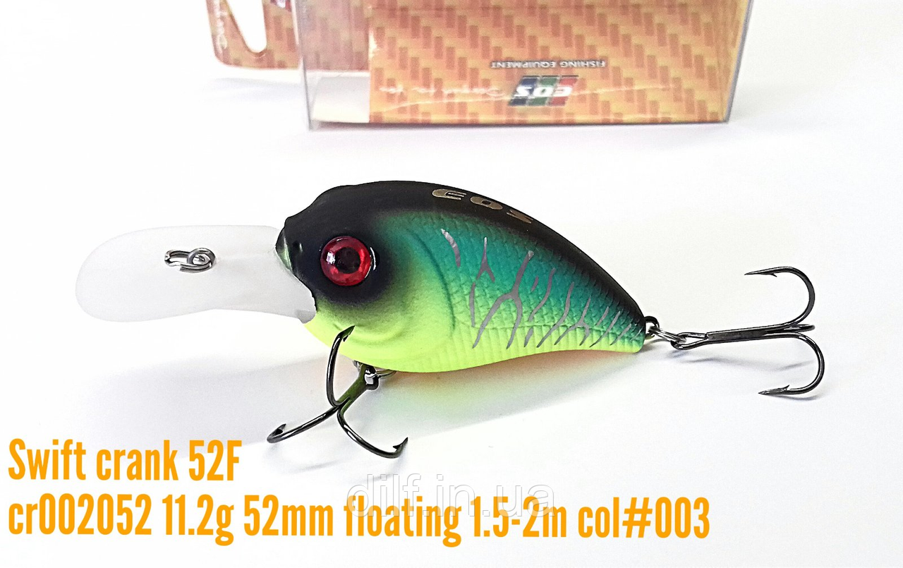 Воблер EOS Swift crank 52f 11.2g заглиблення 1.5-2м (колір 003), фото 1
