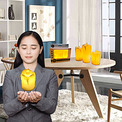 Свічки для дому на світлодіодах Набір 6в1 LED свічки на батареях Романтичні свічки