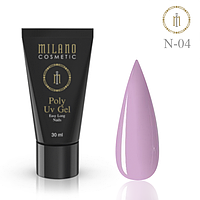 Полігель Milano Poly Gel Neon №04, 30 мл