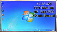 Б/У Матрица 15.6" Samsung LTN156AT05 Глянцевая HD 1366×768 / Normal 40-pin слева