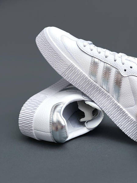 Samba rose sales adidas silver