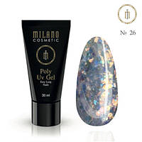 Полігель Milano Poly Gel Neon №26, 30 мл