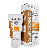 Тонирующий крем для лица Золотистый тон из SPF50 Revuele Sunprotect Tinted Face Cream, 50 мл