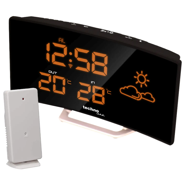 Метеостанція прогноз погоди годинник Technoline WS6832 Black (WS6832) Електронна метеостанція побутова Німеччина