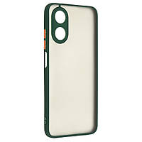 Силиконовый чехол Frosted Matte для OPPO A17 4G/ A17k 4G Dark Green