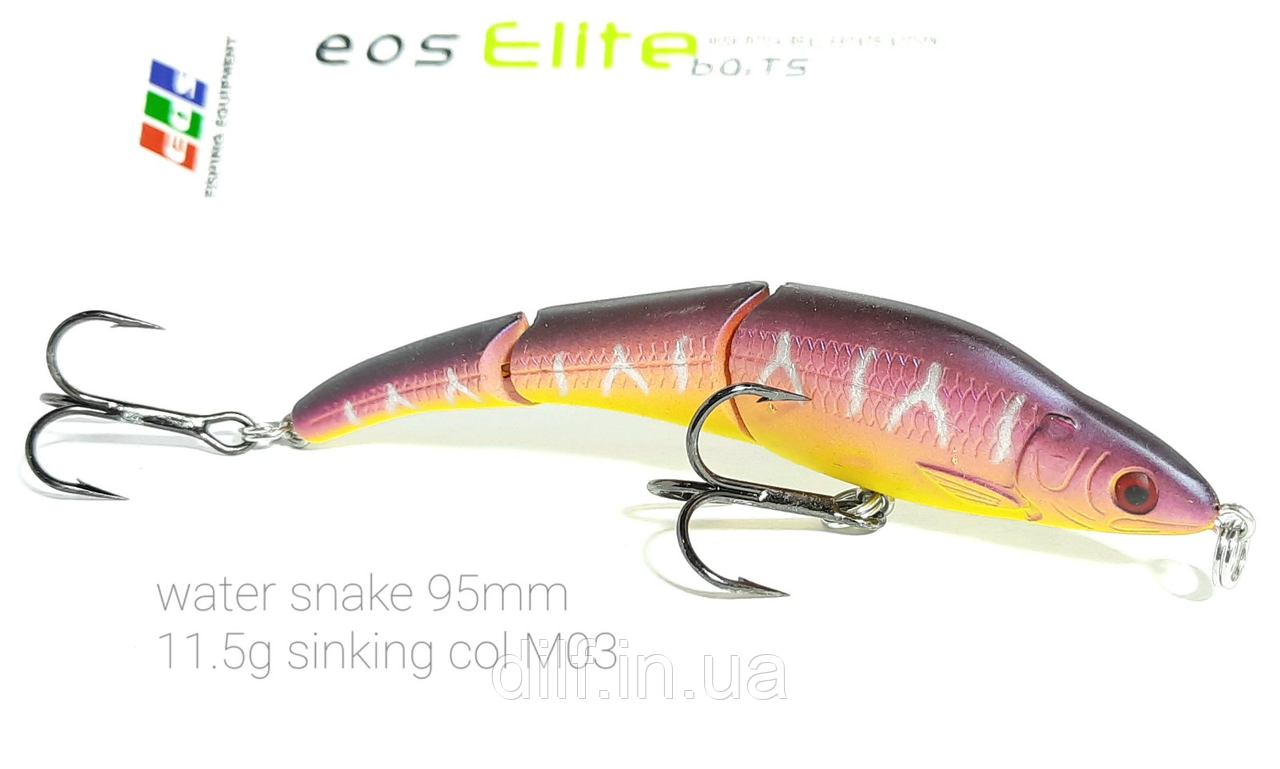 Воблер EOS Water snake 95mm 11.5g заглиблення 1.5-2м (колір M03), фото 1