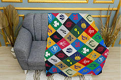 Плед «Лого баскетбольних команд. Колаж»