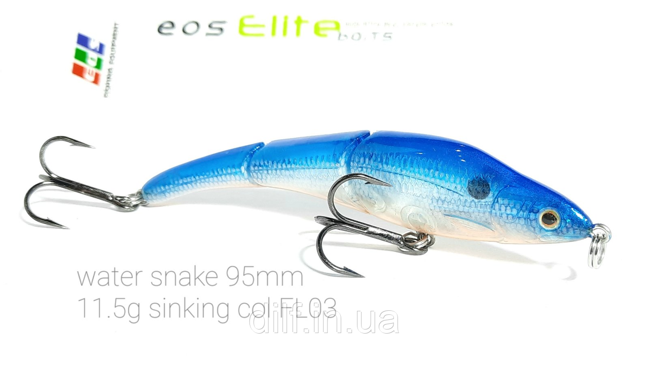 Воблер EOS Water snake 95mm 11.5g заглиблення 1.5-2м (колір FL03), фото 1