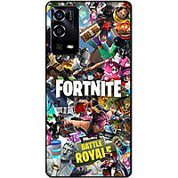 Силіконовий чохол бампер для Oppo A55 з картинкою Fortnite Фортнайт