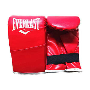 Рукавички Снарядні EVERLAST шкірзам M червоні