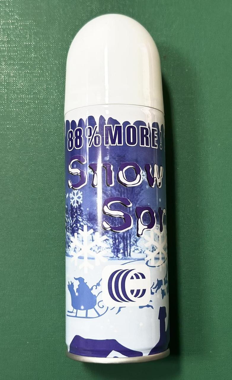 Аерозоль. Сніг штучний, білий. Незникаючий. 16х5,5см. 13-36