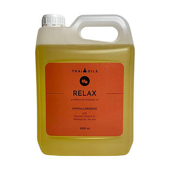 Масажна олія розслаблювальна професійна Thai Oils Relax 3000 ml Олія для всіх видів масажу Релакс
