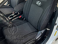 Чехлы на сиденья Hyundai Accent RB/Solaris 2010- (цельный) / автомобильные чехлы на Хюндай Акцент "Nika Lux"