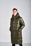 Мужская зимняя куртка Moncler, хаки цвета.