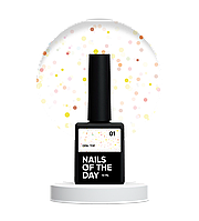 Nails Of The Night Opal Top №01 топ с опаловыми блестками на прозрачной основе, без липкого слоя и без