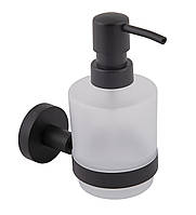 8133 BLACK Дозатор для жидкого мыла GLORIA, стекло, черный матовый