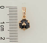 Кулон Xuping M&L Колір 18К "Кулька із чорних кристалів, ø 6мм" для ланцюжка до 5мм, фото 3