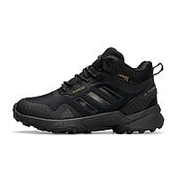 Термо водостойкие ботинки Adidas Terrex Gore-Tex Cordura Black, мужская зимняя обувь, Адидас на гор тексе