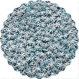 Посипка кондитерська "Блакитні сніжинки перламутр" 25 грам