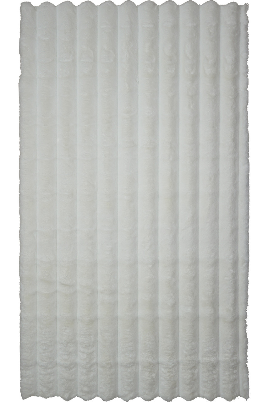 Килимок штучний кролик сучасний ESTERA TPR TERRACE White, 0.6х1 м