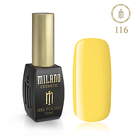 Гель лак Milano Palette 10 №116 Сигнальный желтый, 10 мл