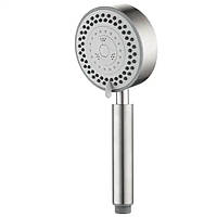 Турбо лійка для душу STRONG Stainless Steel Stop 5 режимів 100 мм Silver