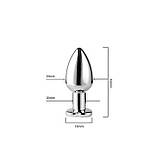 Сталева смарт  анальна пробка, що світиться Magic Motion Equinox USB з Д/К  - 8,2*3,4 см — Анальні іграшки, фото 9
