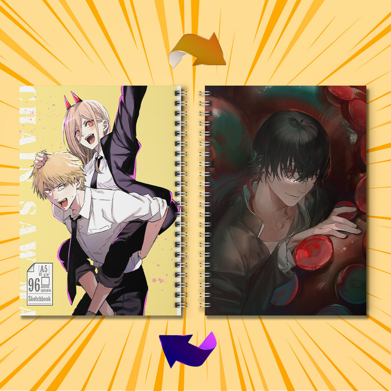 Скетчбук Аніме 96 л Chainsaw Man 05