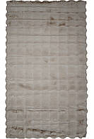 Килим штучний кролик сучасний ESTERA COTTON BLOCK ANTISLIP L.Grey, 1.8x2.5 м