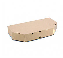 Коробка для піци «Кальцоне» 328х163х38мм бура, 100шт/пак