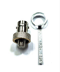 Перехідник на BNC, антенний адаптер для рацій Motorola DP4400e / DP4600e / DP4800e / R7 з кільцем на масу