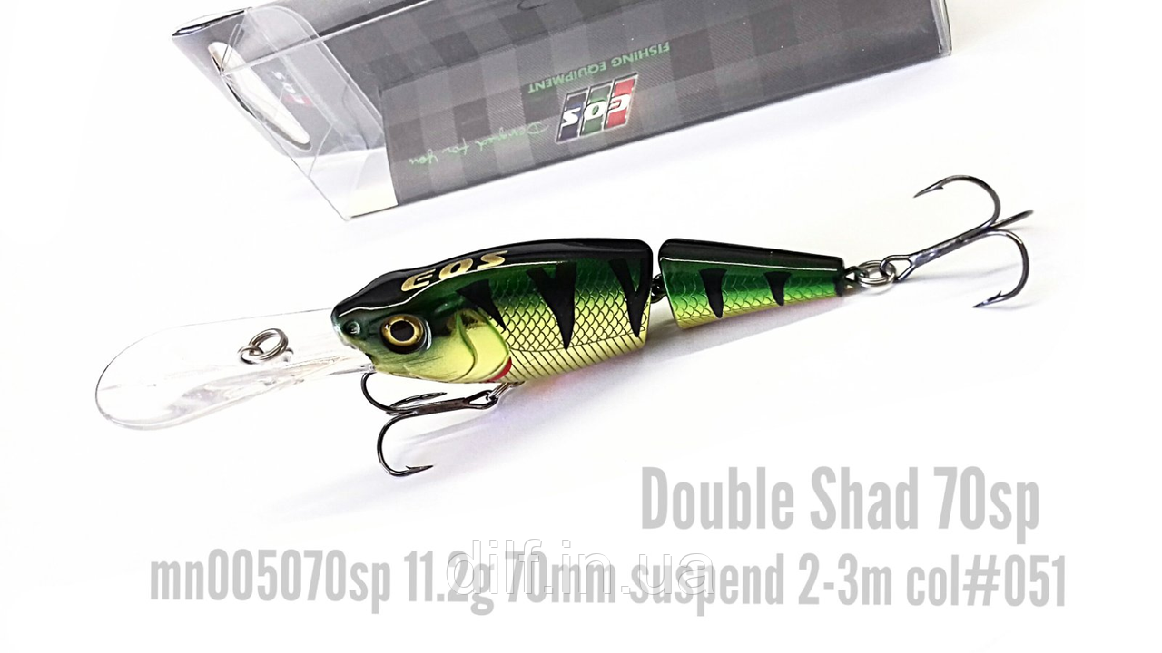 Воблер EOS Double Shad 70sp 11.2g заглиблення 2-3м (колір 051), фото 1