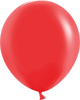 Шар (18''/46 см) Красный, пастель, Globos