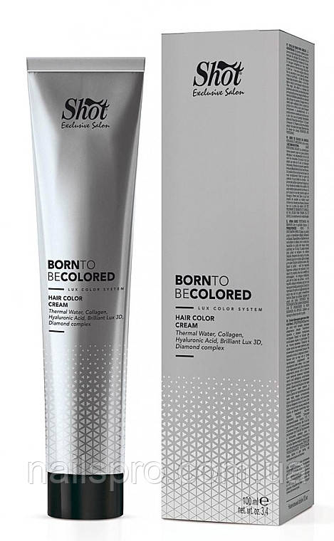 Крем-фарба для волосся Shot Born To Be Colored Hair Color Cream (8.92 Світлий перлинний блонд індиго), 100 мл