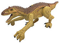 Динозавр бігає гарчить пускає пар великий інтерактивний на пульті радіокерування на акумуляторі Dinosaur