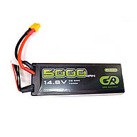 Аккумулятор GPR 14.8v 5000 mAh Li-Po 4s 60C Hard Case коннектор XT60 (дрон, квадрокоптер)