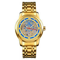 Годинник наручний Patriot 025 Sharp Gold-Blue механiчний з автопідзаводом