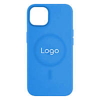 Чехол Silicone Case with MagSafe+SplashScreen для iPhone 12 Pro Max Цвет 11, Capri Blue b